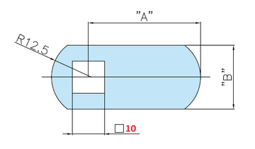 Rielda cams square hole 10mm