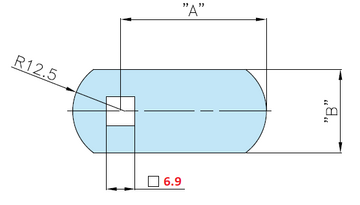Rielda cams square hole 6.9mm