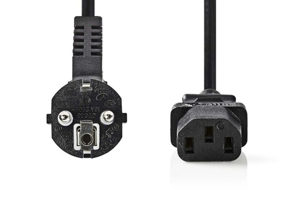 Power cable 1.8mtr Schuko Male - IEC-320-C13