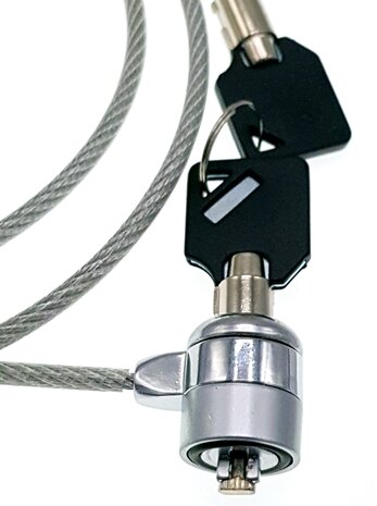 Notebook lock key different with 2 keys