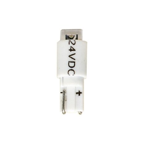 Led lamp 5mm 24V Wedge Base White