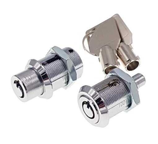 Pushlock with pin key different incl. 2 keys 