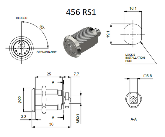 Rielda lock 456 RS1