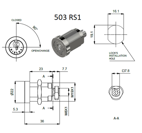 Rielda lock 503 RS1