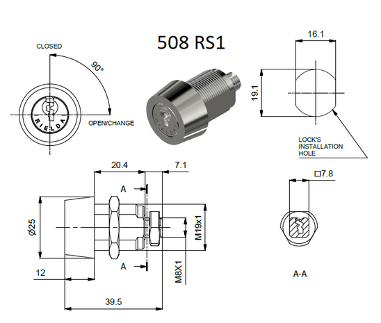 Rielda lock 508 RS1