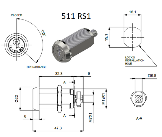 Rielda lock 511 RS1