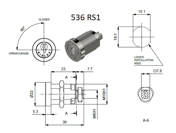 Rielda lock 536 RS1