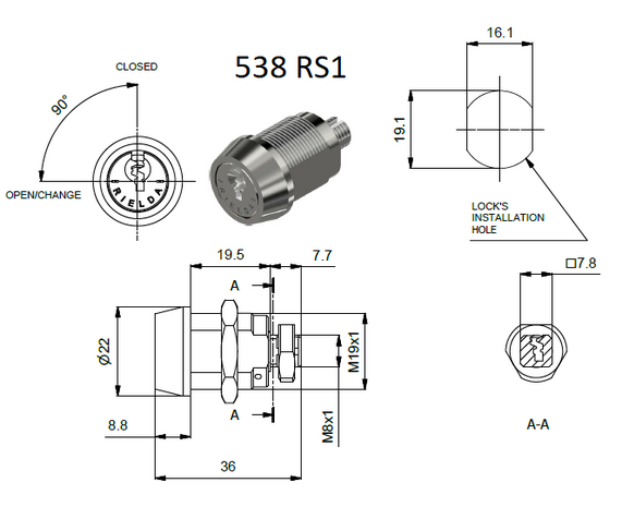 Rielda lock 538 RS1
