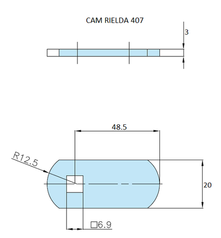 Rielda lock cam 407