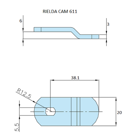 Rielda lock cam 611