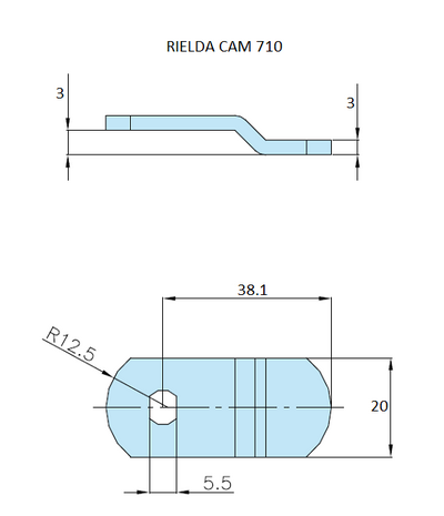 Rielda lock cam 710