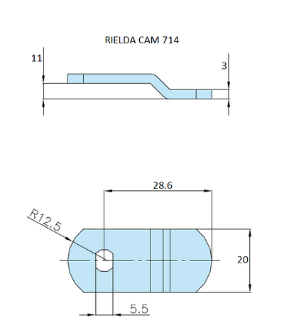 Rielda lock cam 714