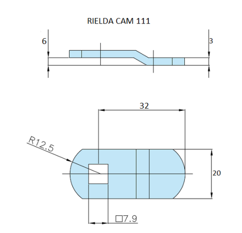 Rielda lock cam 111