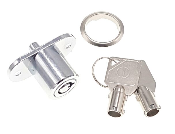 Pushlock side mount key different incl. 2 keys 