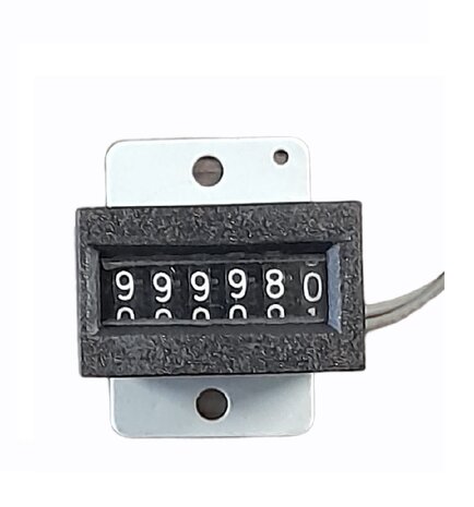 Electromechanical Counter 6 digits 12VDC