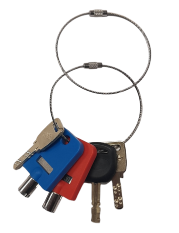 Keyring stainless steel wire 20cm