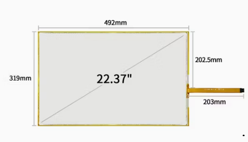 Touchscreen ref 17-9311-205 22.37"