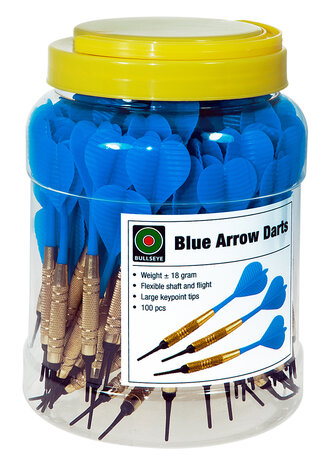 Arrow Darts thick tip 1/4 Blue 100 pcs
