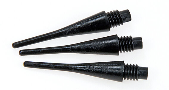 Dart Tips Black Thin 2BA 
