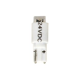 Led lamp 5mm 24V Wedge Base White