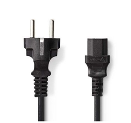 Power cable 1.8mtr Schuko Male - IEC-320-C13