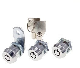 CD Tubular lock 15.9mm 5/8" keyed alike 3 locks / 2 keys