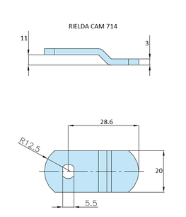 Rielda lock cam 714