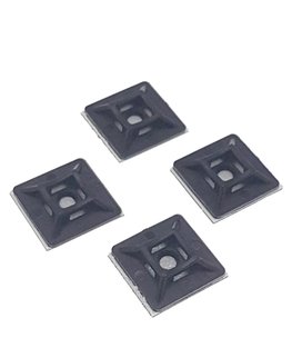 Self Adhesive base 19x19mm Black