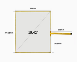 Touchscreen ref 17-8891-205 19.42"