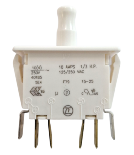 Double pole pushbutton switch 6.3mm F79-30AB