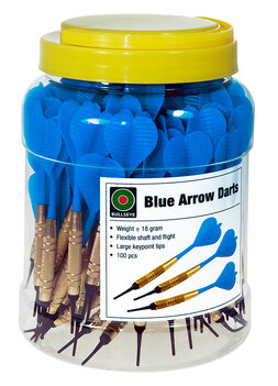 Arrow Darts thick tip 1/4 Blue 100 pcs